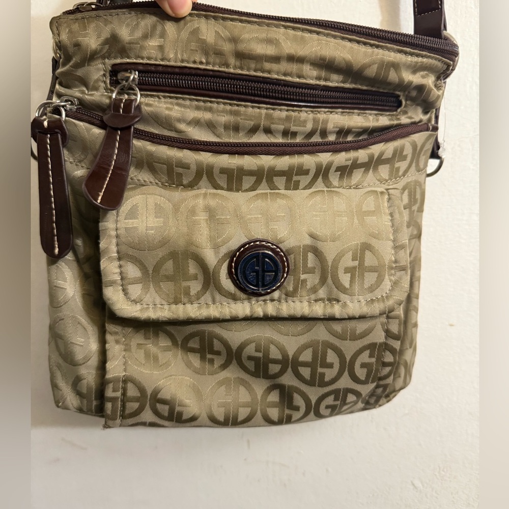 Gianni Bernini Stylish Tan Crossbody Bag